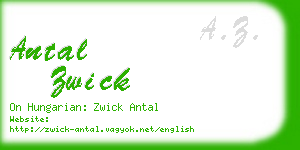 antal zwick business card